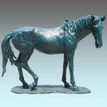 Statue en gros animal Statue de bronzage à cheval de soirée Tpls-052